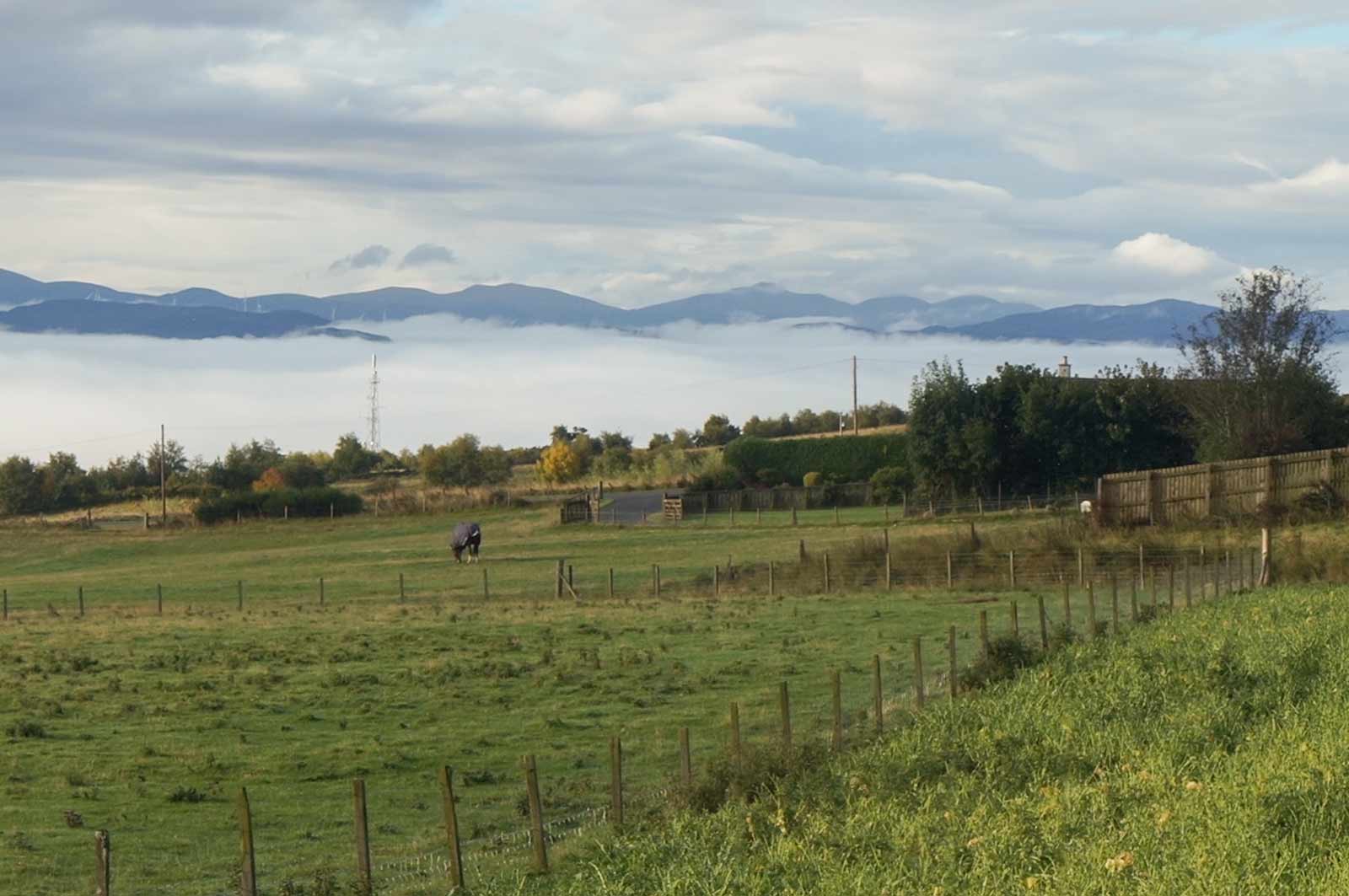 holiday cottage strathpeffer window view